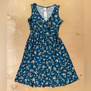 Kaileigh Holt Brushed Knit Dress Teal Green Small (JB)